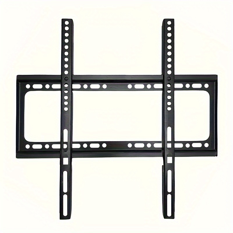 TEMU 1pc -duty Iron Tv Wall Mount Bracket For 32-70 Inch Screens, , Vesa 10x10cm/40x40cm Compatible, 100lbs, -theft Safety Screw, Horizontal Installation For Decor