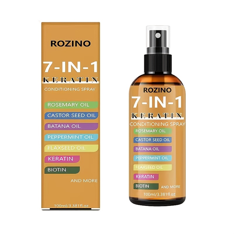 Image of [instant Hair-smoothing Shampoo Spray] 7-in-1 And Styling Spray, Natural Oil. Smooth And Shiny Spraying. , Tangling, Cracking And Split Ends Hair Quality