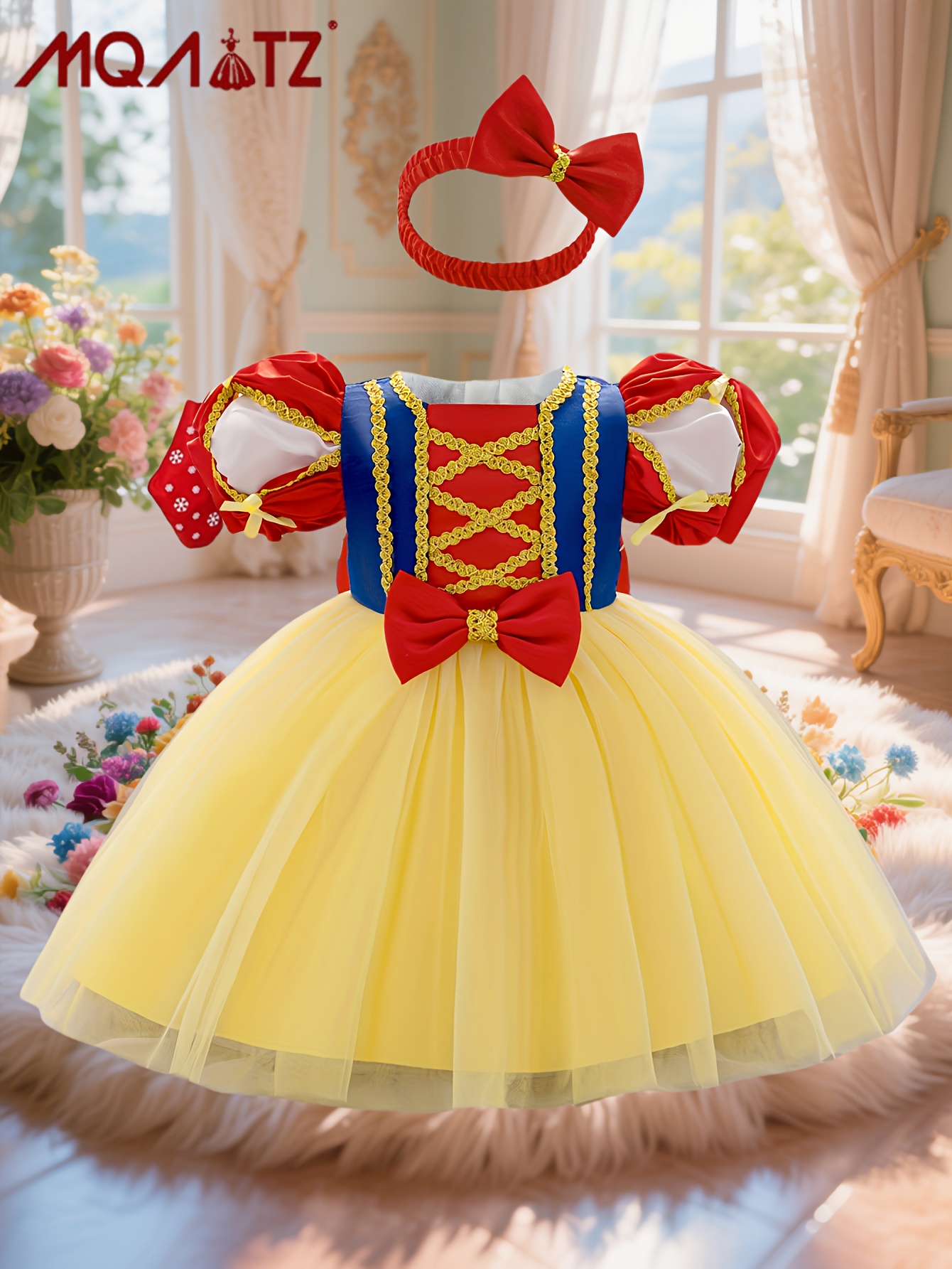 new christmas dress baby girls gorgeous elegant headpiece - Temu Kuwait