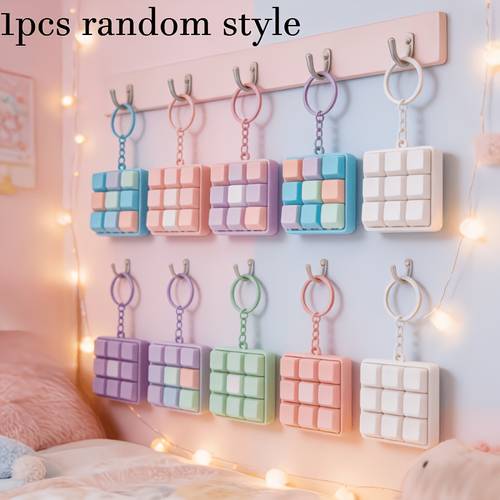 machine keyboard keychain macaron color brand new upgrade random color suitable for travel and office use with relax and pressure relief functions very suitable as birthday easter and christmas gifts