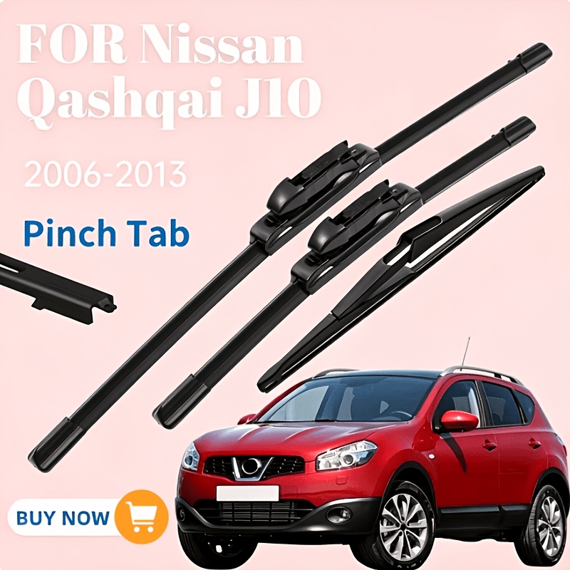 TEMU Suitable For J10 Front And Rear Wiper Blades 2006-2013 2010 2011 2012 Car Window Wiper Accessories 24" 15" 12