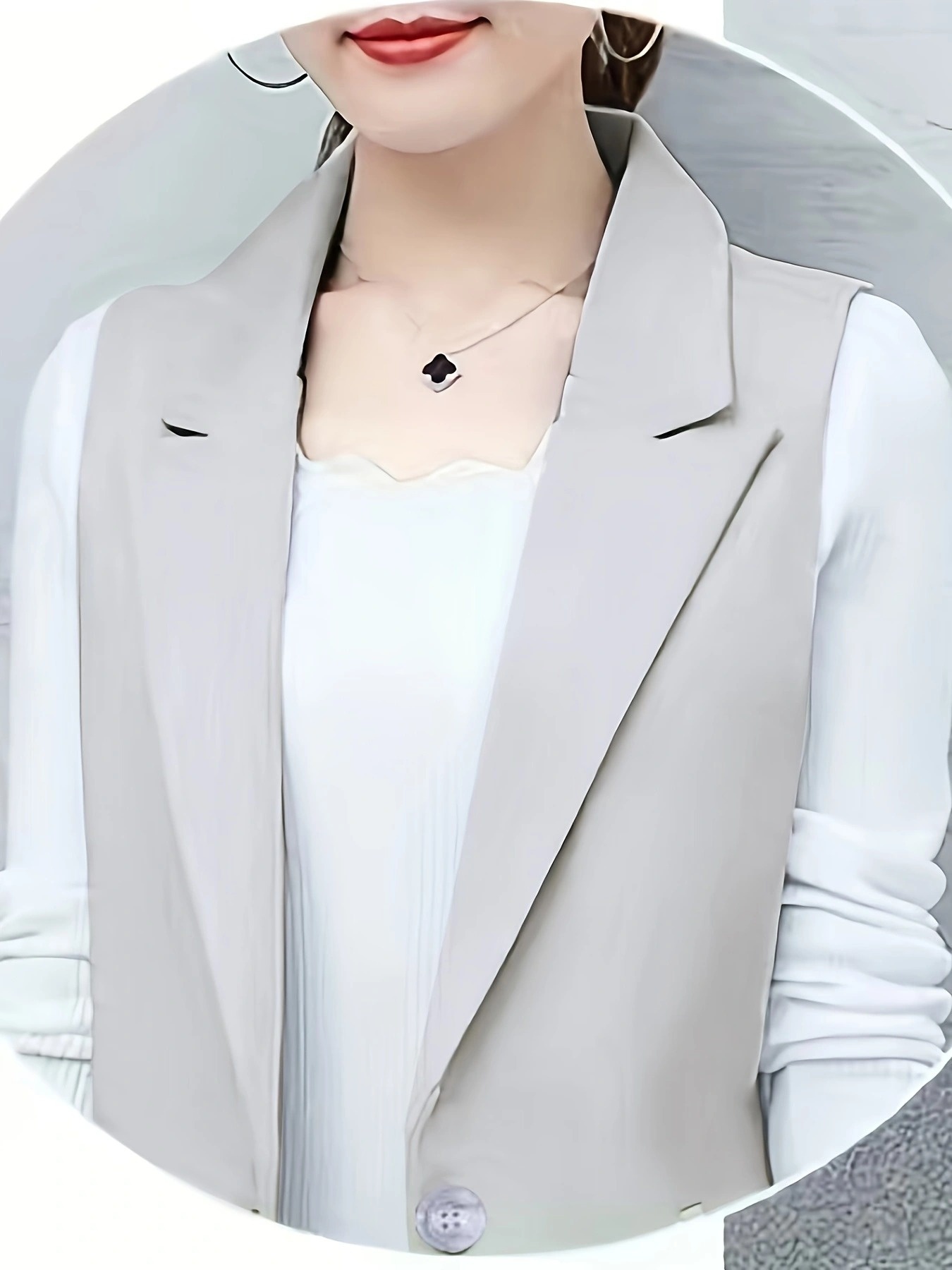 womens length sleeveless coat vest solid color h Temu United Kingdom