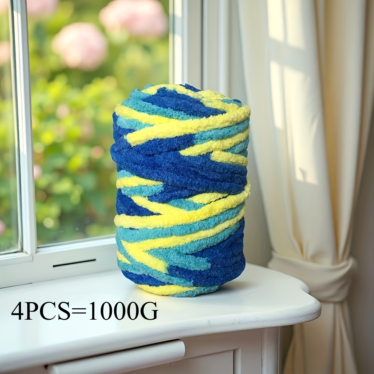 TEMU 4 Rolls Of ≈1000g/35.27oz Thickened Knitting Yarn - Bulky Yarn For Knitting And Crochet, Ideal For Blankets, Pillows, Hats, And Pet Beds -
