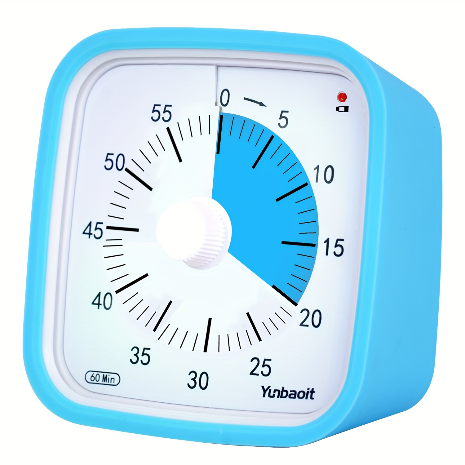 

1pc, Timer, Upgraded 60 Minute Visual Timer With Protective Case, Silent Countdown Timer For All Ages And Abilities With Low Power Indicator Light