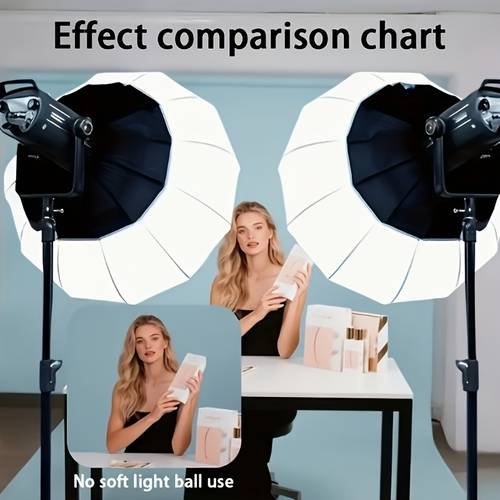 professional live streaming softbox clothing photography food photography lighting lantern type softbox soft light non glare quick assembly full angle fill light soft and uniform and natural suitable for live streaming