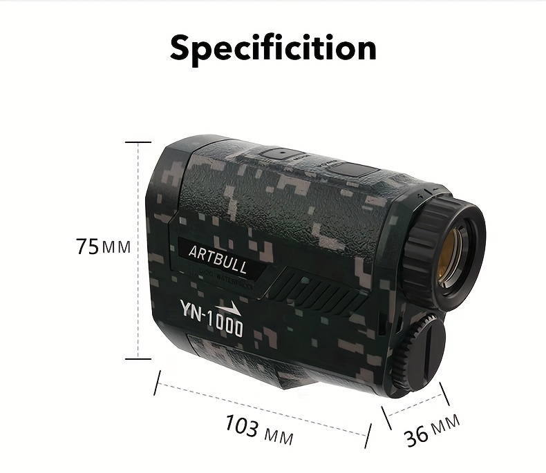 artbull golf laser rangefinder with slope compensation and flagpole locking 1000m details 12