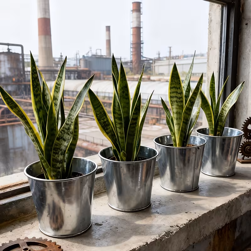 potted plants in a metal flower pots made from iron sheets decorative items for window sills and tables kitchen herbs in pots air purifying plants for the office landscaping kits for 0