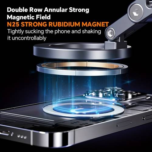 premium magnetic phone mount 360 rotating universal fit hands free solution for smartphones compatible with all smartphones