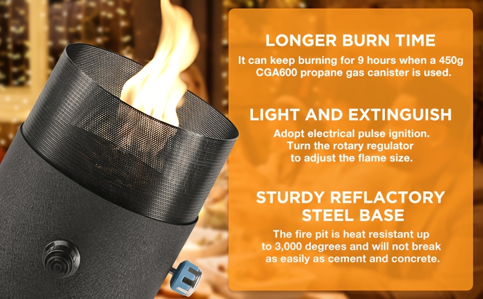 self   indoor outdoor portable tabletop fire pit mini fire pit for table tabletop fireplace tornado tabletop fire pit small propane fire pit for garden patio balcony porch gas free Product details 1