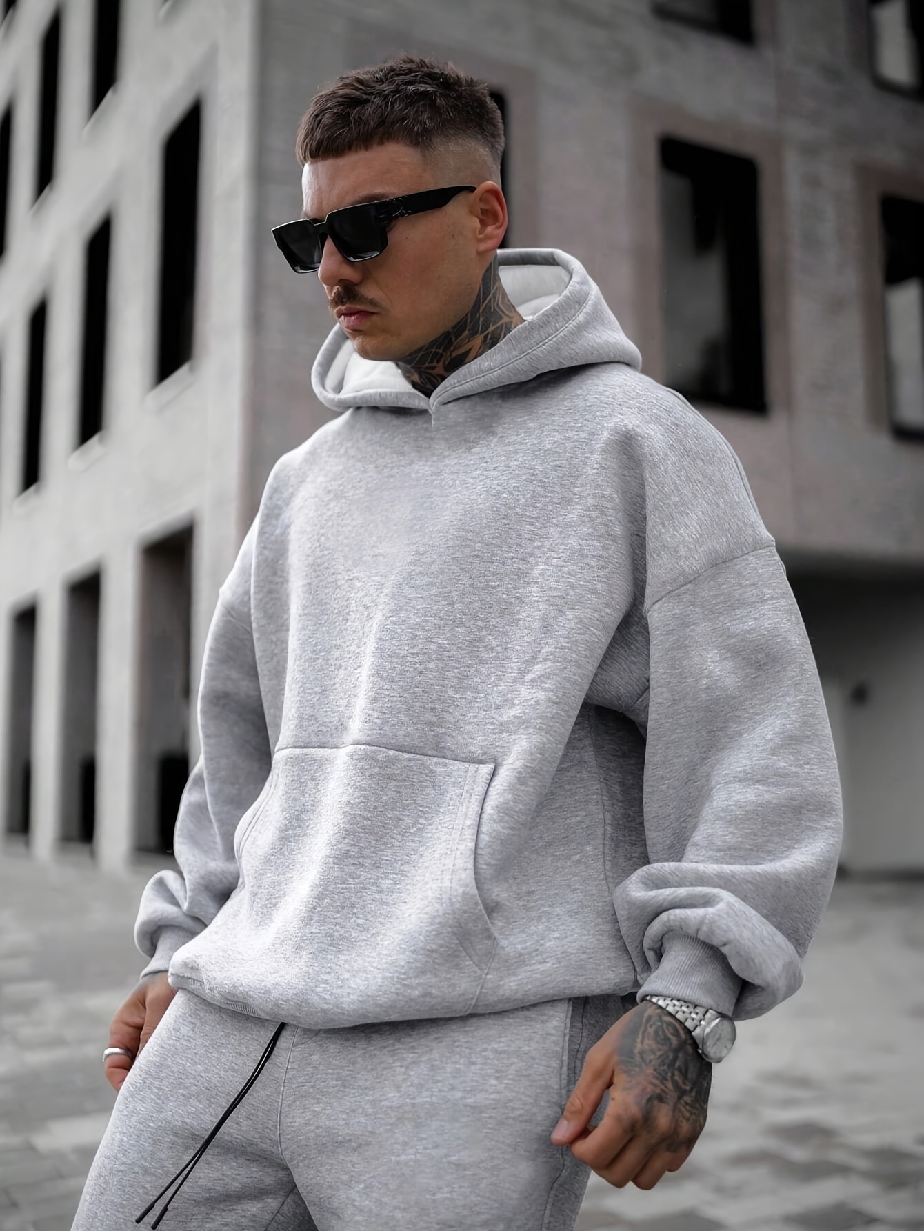 pull over à capuche homme épais sweat shirt Temu France