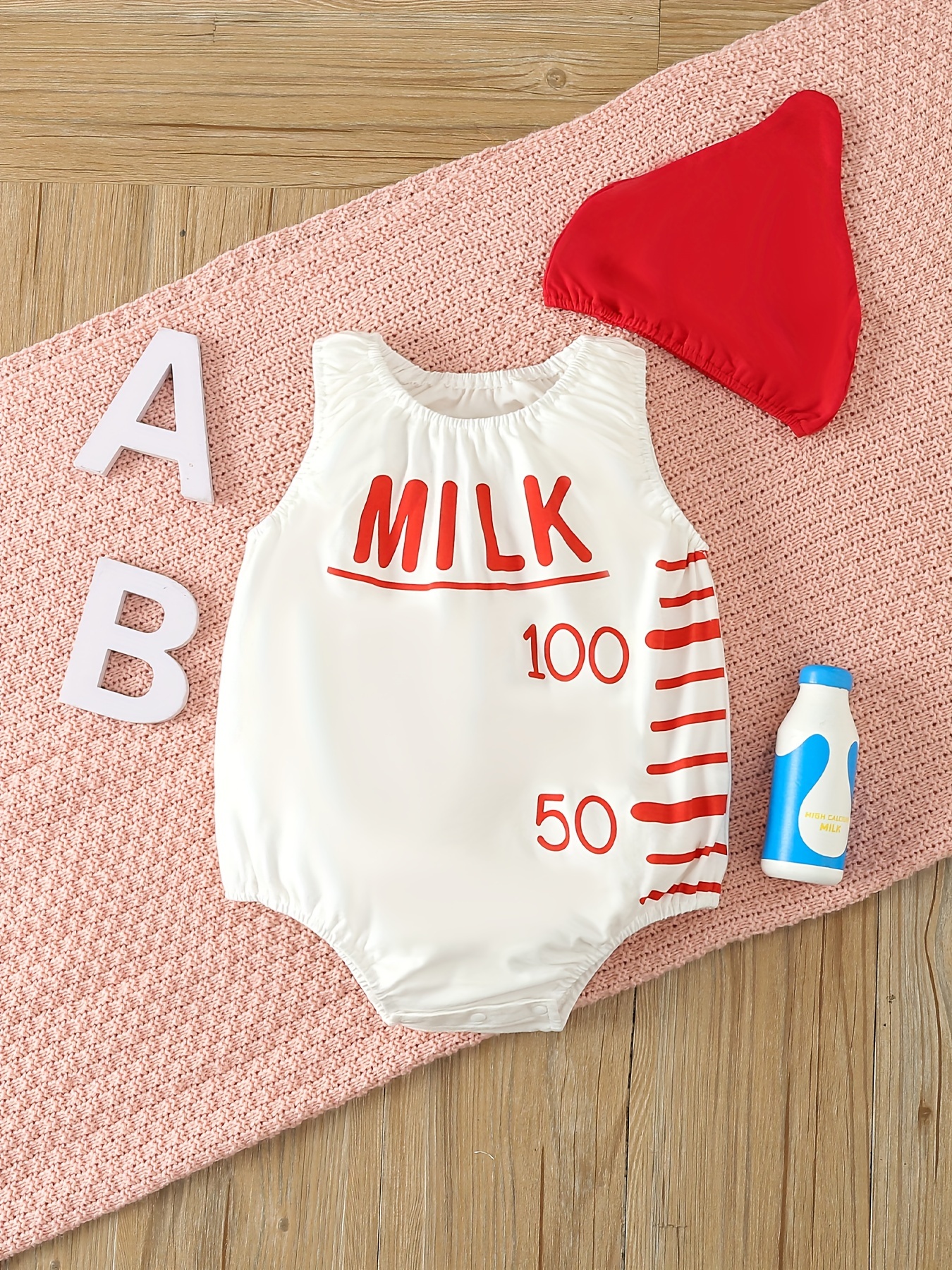 Mono Algodón Estampado Milk Creativo Bebé Mameluco - Temu Uruguay