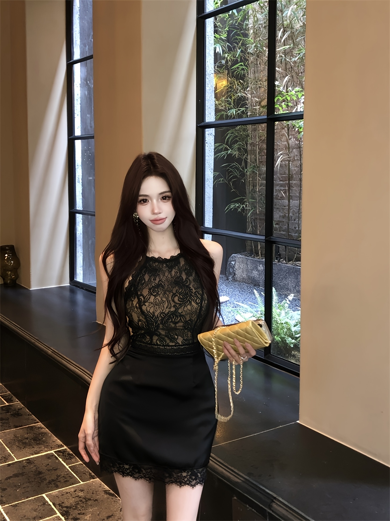 black chinese mini dress SAU LEE Isa Mini Dress, Black / 14
