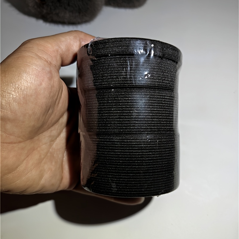 TEMU A Set Of 4 Rolls Of Elastic Bands In Widths Of 1cm, 2cm, 3cm, And 4cm, Each 5 Meters Long, Suitable For Clothing Waistbands, Sleeves, And Bags,