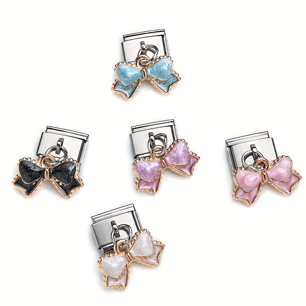 Handmade Colored Bow Jewelry Set, DIY Beading Supplies