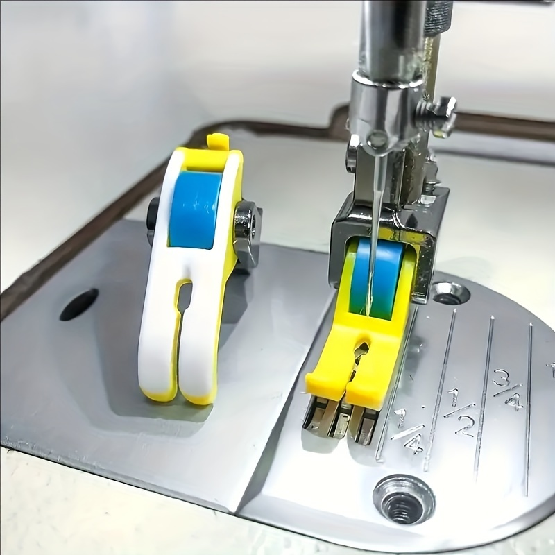 

1pcs Yellow Universal Sewing Machine Presser Foot For Thick And Thin Fabric, Smooth Fabric, Barrier-free Design