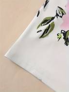 floral print button front skirt set elegant lapel collar long sleeve high waist patched pocket skirt outfits womens clothing