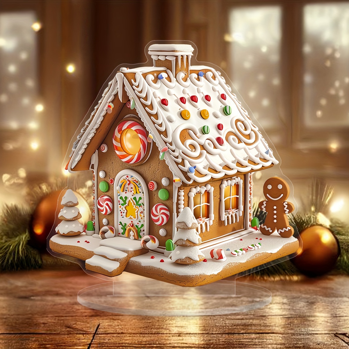 

Accents - Decorative & Plaque For And Office Desk, Christmas Or Stand Included