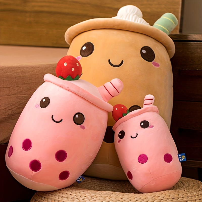 

Cute & Soft Ice Cream Boba Milk Tea Plush Pillow Toy Stuffed Plush Toy Room Decoration Perfect Gifts For Ice Cream Followers