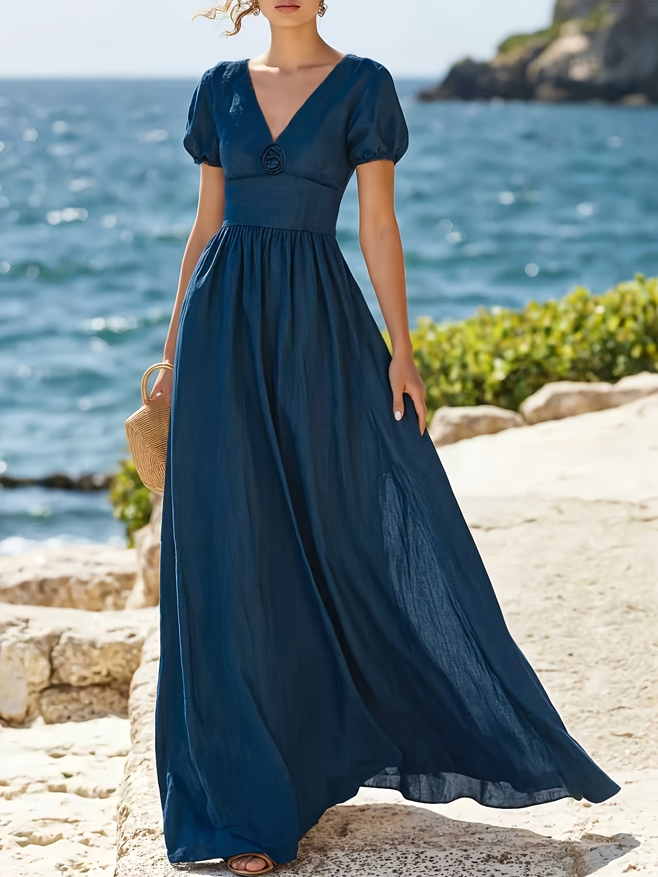 elegant long flowy dresses Ombreprom Wedding Dress Elegant Flowy Long Sleeves Backless Romantic Long Beach Bridal Gown
