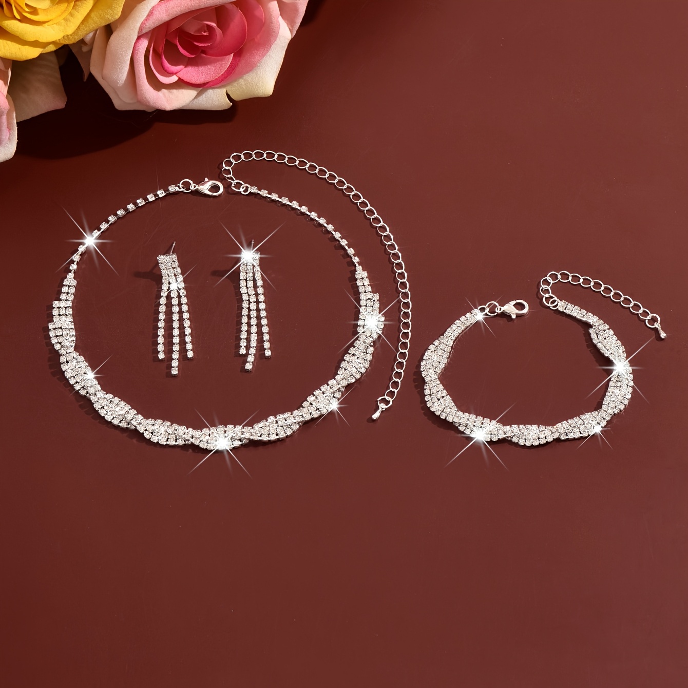 Wavy Curve Multi-Layer Jewellery Set, Unique Style