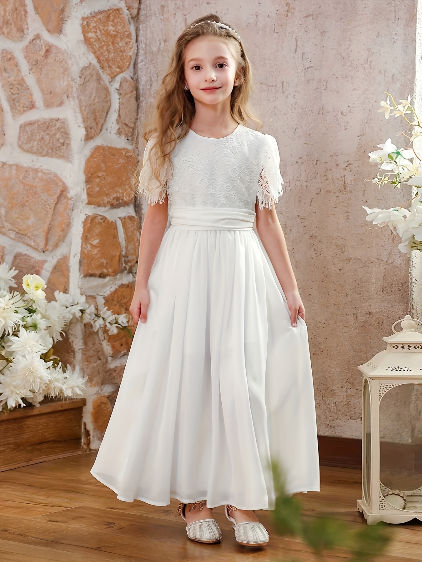 childrens chiffon backless dress piano mass - Temu United Arab Emirates