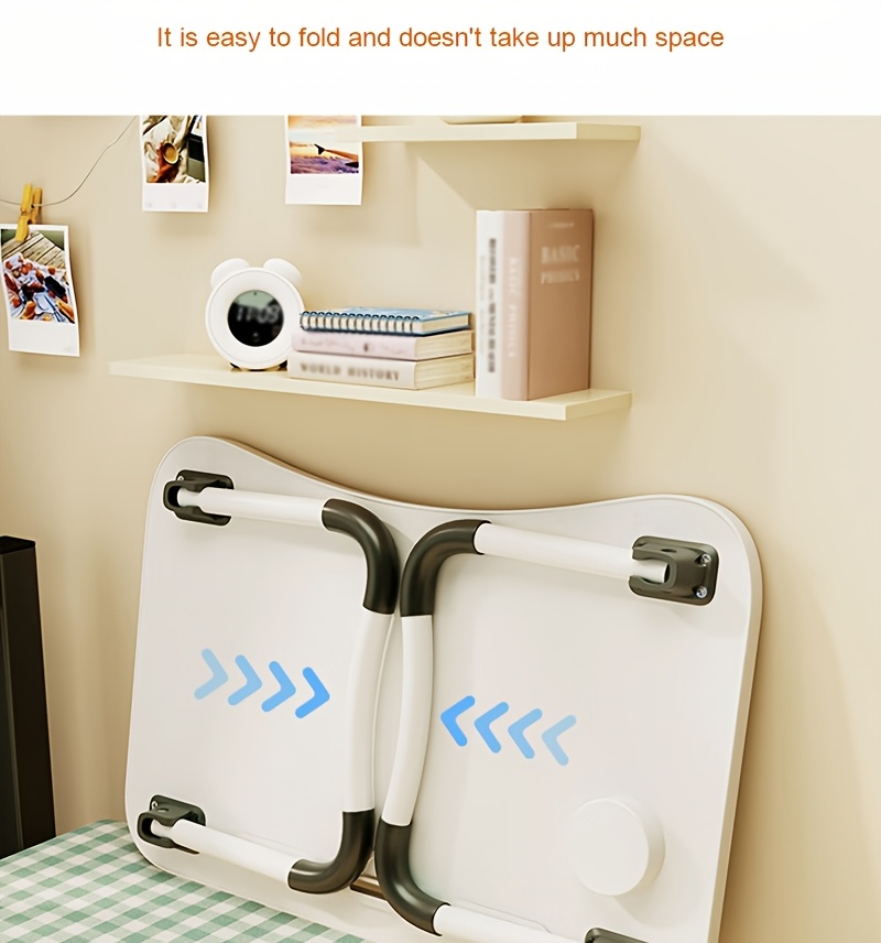 Extra Large Portable Laptop Folding Desk - Study Table, Sturdy and Durable, Ideal for Reading, Writing, and Eating on Beds, Sofas, and Floors. Multi-functional Tray Stand, Bed Table, Laptop Desk, No Assembly Required, Perfect Holiday Gift