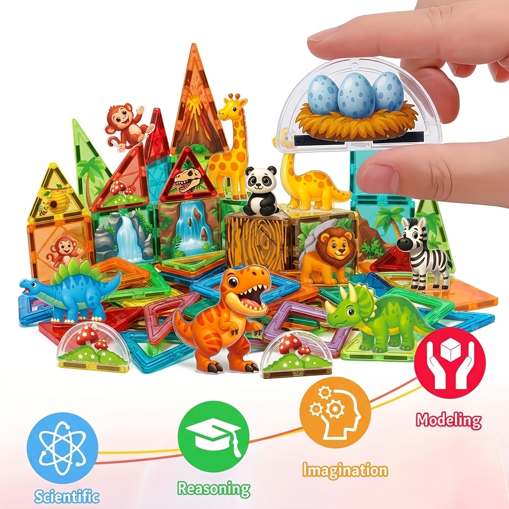 Large Size Magnetic STEM Education Learning Construction Set