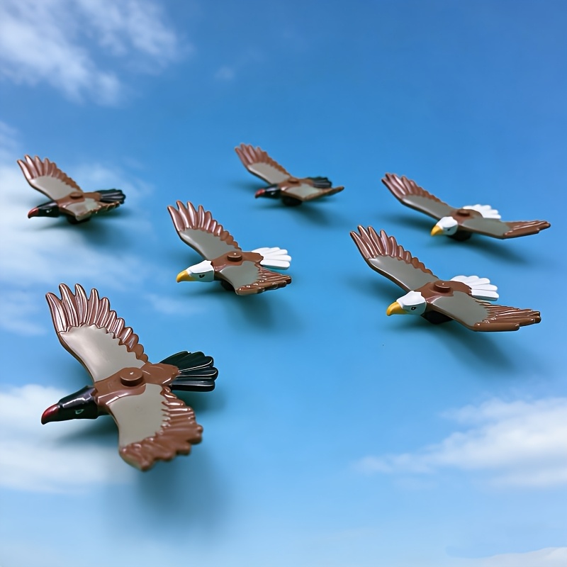 5pcs Cute Bird and Eagle Animal Building Blocks Set