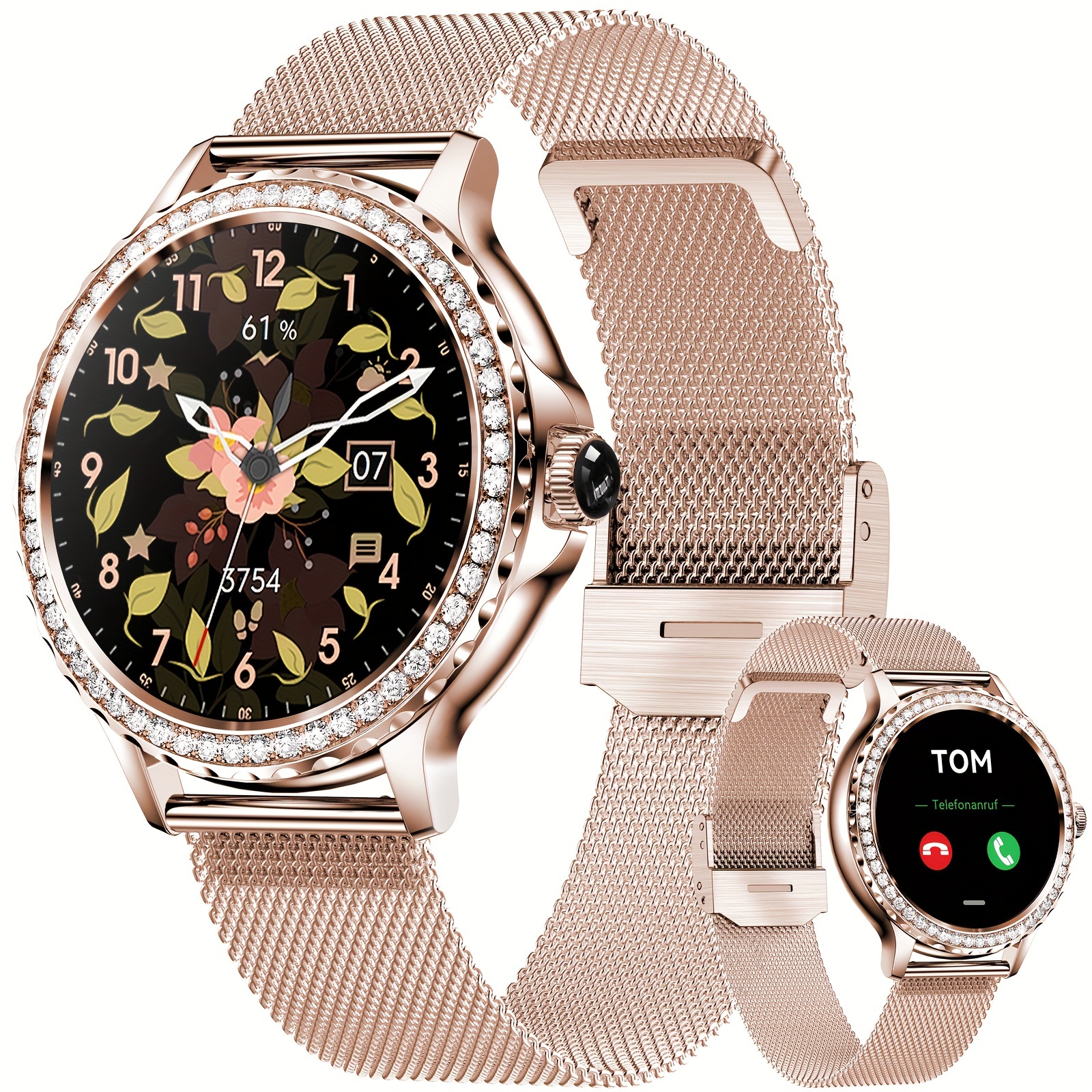 Reloj Inteligente Lujo Diamantes Imitación (responder/hacer - Temu