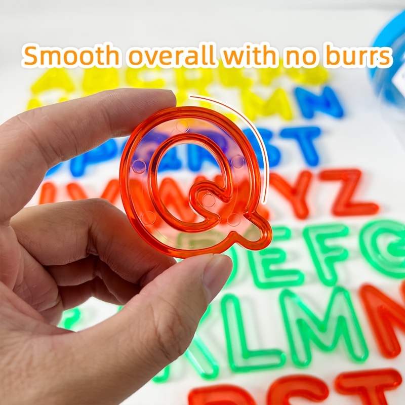 48/52/78pcs Random Colour Letters & Numbers Teaching Tool Set