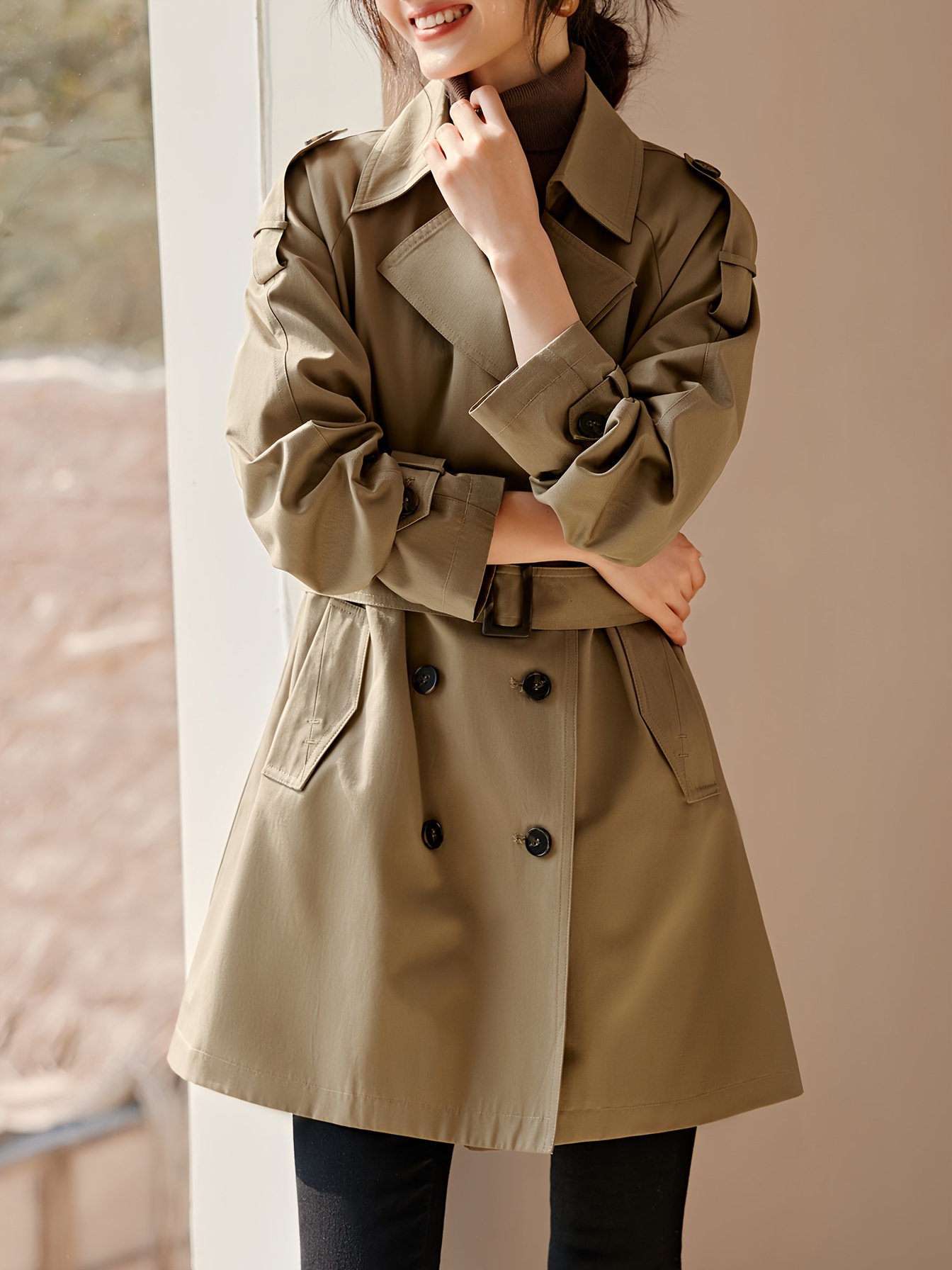 Uae Pleated Trench Coat Buy Trench Coat With Belt For Women Online
