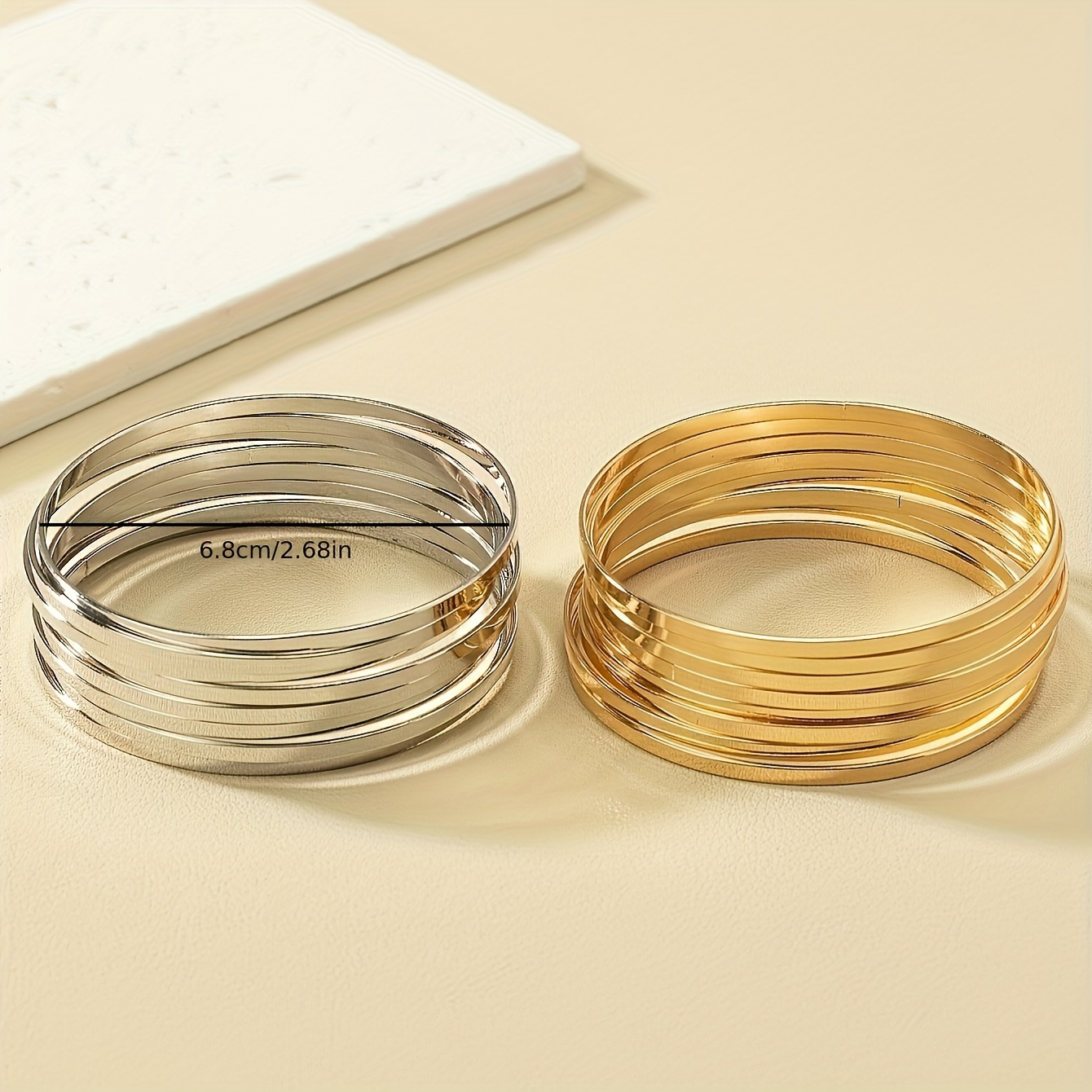 Vintage Metal Bracelet Set - 8pcs