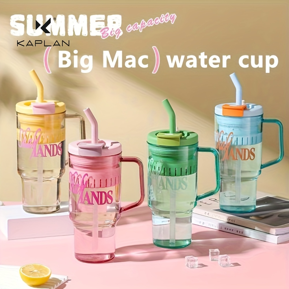 

1200ml Large Capacity Water Bottle With Tea , Stylish Straw Cup For Men And Women, New Water Cup.