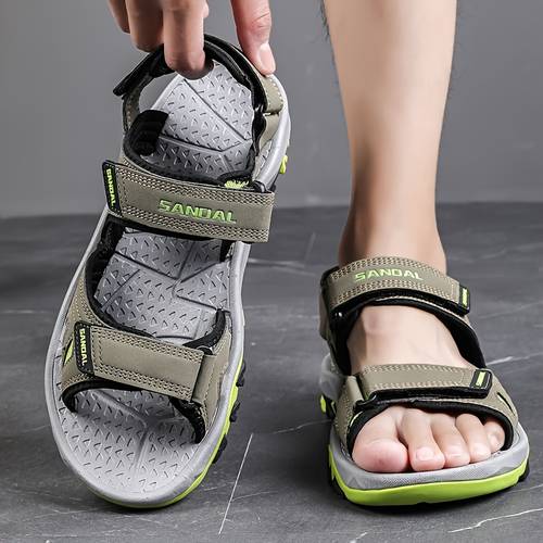 Men s Sports Sandals, Outdoor Hiking Sandals, Men s Hiking Sandals with Arch Support, Adjustable Shoulder Straps, Comfortable Open-Toe Hiking and Walking Sandals, Shoes