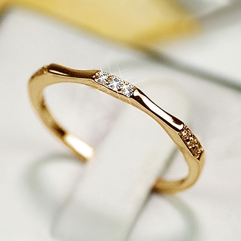 Women's CZ Ring for Everyday & Party Wear Copper Band