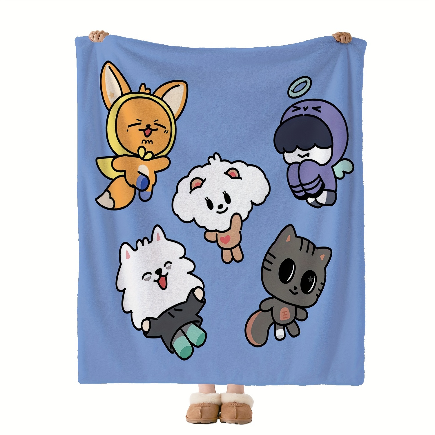 

1pc Blanket, Bedding, , , Polyester, 250-300g, , Mixed , , No Embellishments
