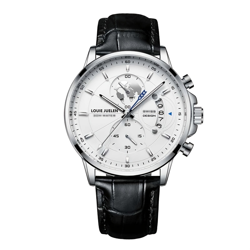 (automatic Mechanical Watch) Men's Wristwatch With Transparent Sub- And Roman Markers, Battery-free