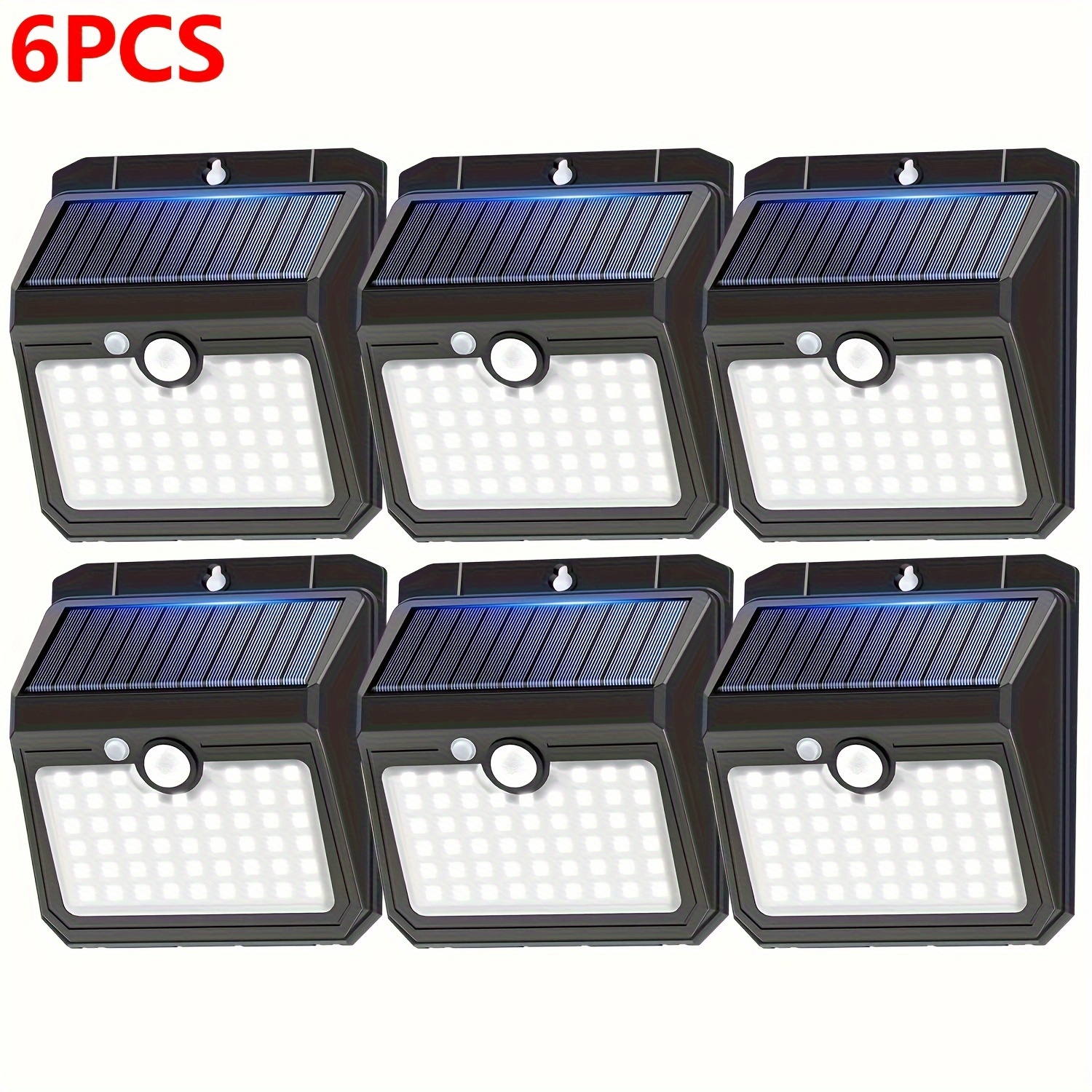 Image of 2/4/6pcs 51 Led Solar Lights Outdoor [3 Working ], Solar Security Lights With Motion Sensor, Wireless 65, Outdoor Lights Suitable For Garden Fence Patio Garage, Yard, Pathway, Wall Lights