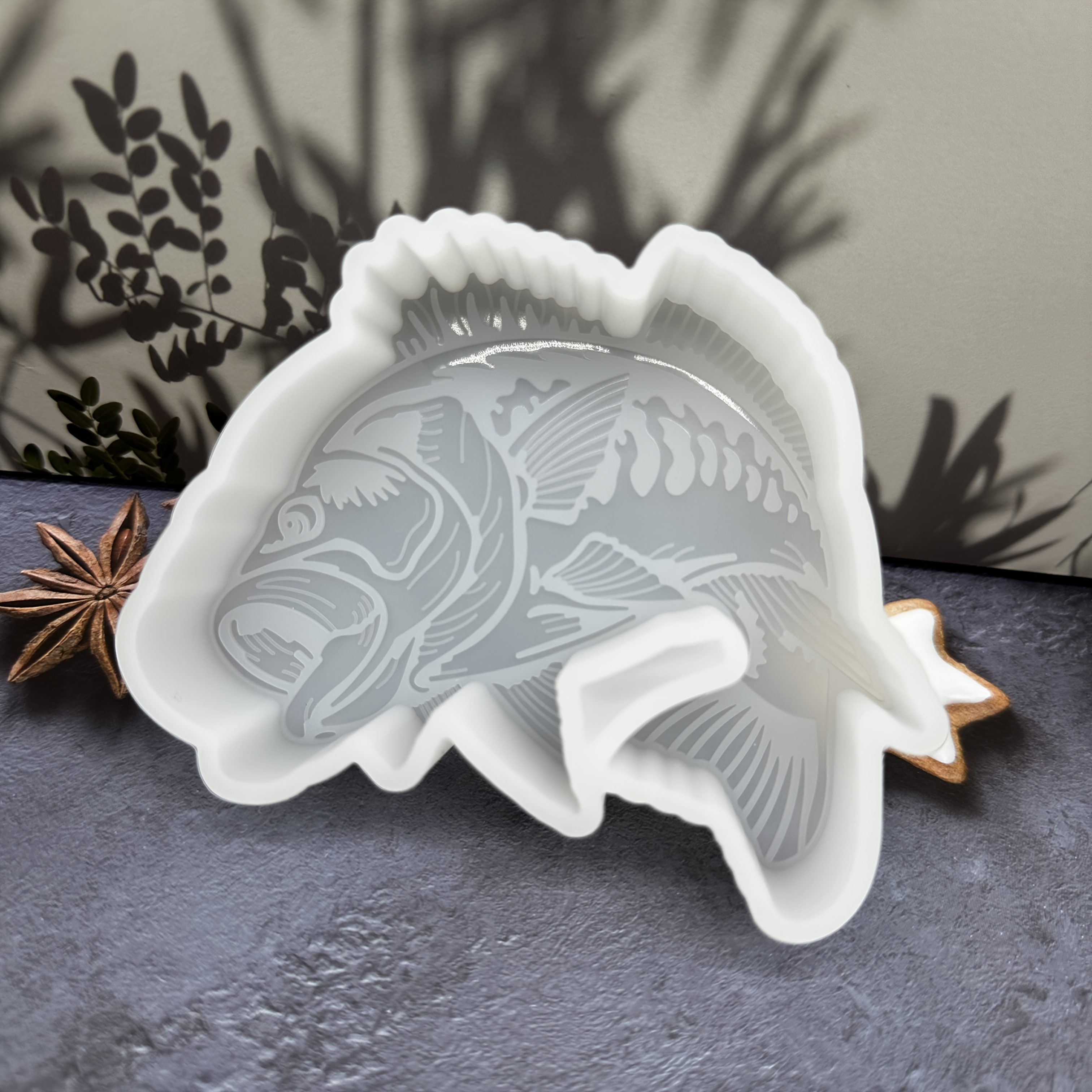 Image of 1pc Fish-shaped Air Freshener Mold, Suitable For Candles, Air Fresheners, And Plaster Ornaments