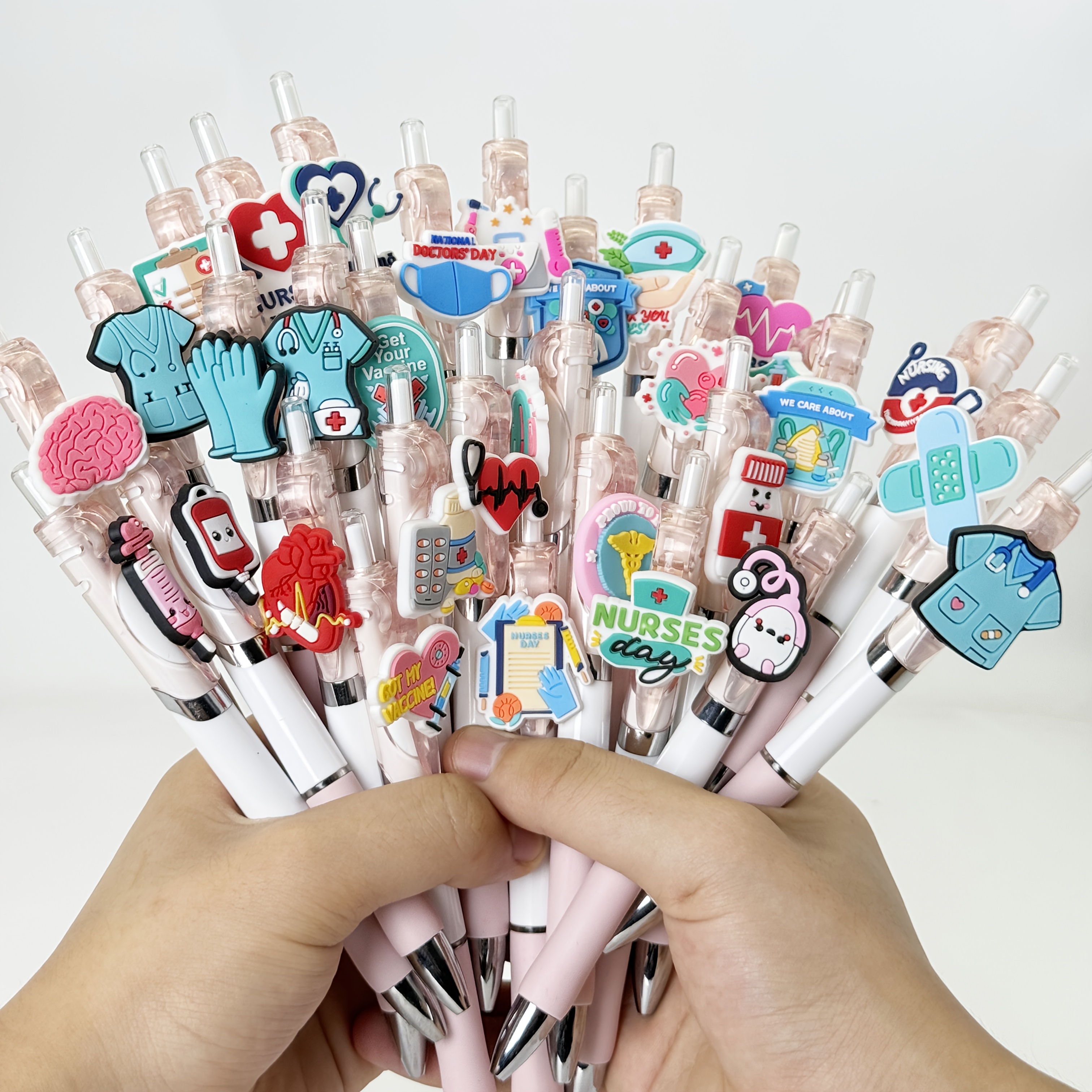 15 25pcs cartoon   design diy high quality stylus ballpoint pen retractable gel pen for back to     students and teachers random colors suitable for 30 occasions festivals Product details 1