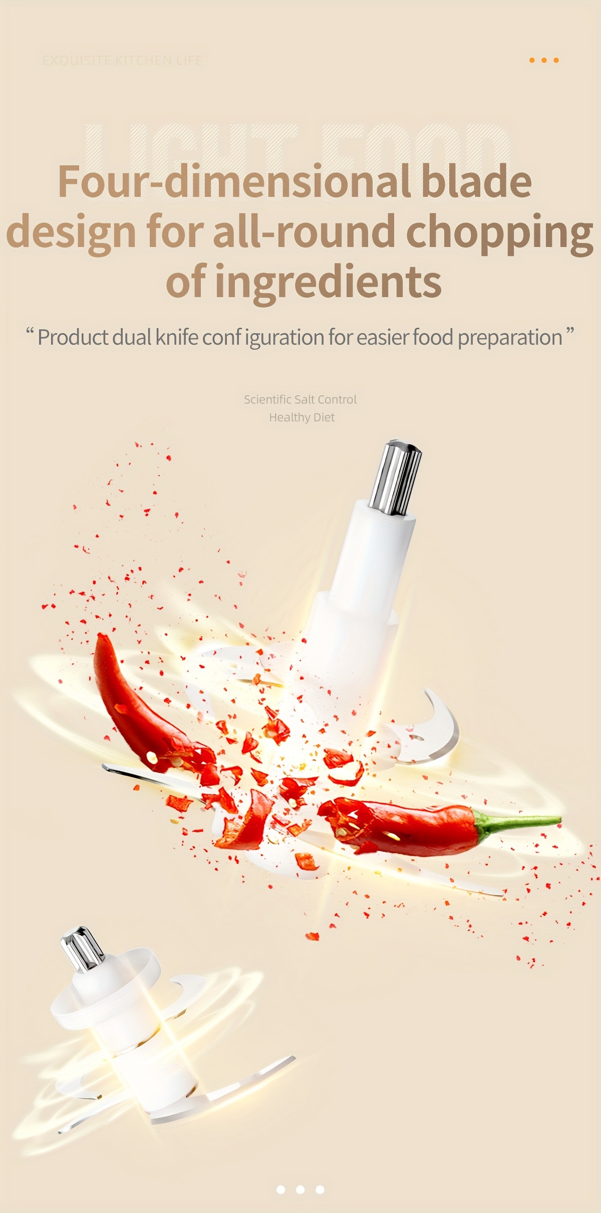 plug in model with a 1 2l glass meat grinder bowl and three 0 25l seasoning small bowls household preparation seasoning machine multifunctional electric grinder baby food grinder minced meat grinder food chopper electric vegetable chopper garlic seasoning machine ice crusher with 2 four blade blades for chopping fruits meats vegetables baby food nuts ice and   seasonings for preparation Product details 8