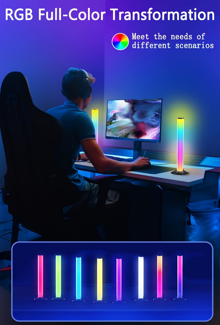 Color Temperature Best Rgb Led Strip For Desk Led Light Bars Usb