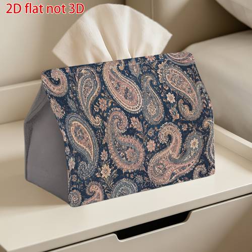 caixa dispensadora de guardanapos 2d, 1 , de paisley, caixa de lenços decorativa, adequada para cozinha, banheiro, carro, uma de presente ideal para casa, estilo moderno, decoração de presente de e páscoa, 2d