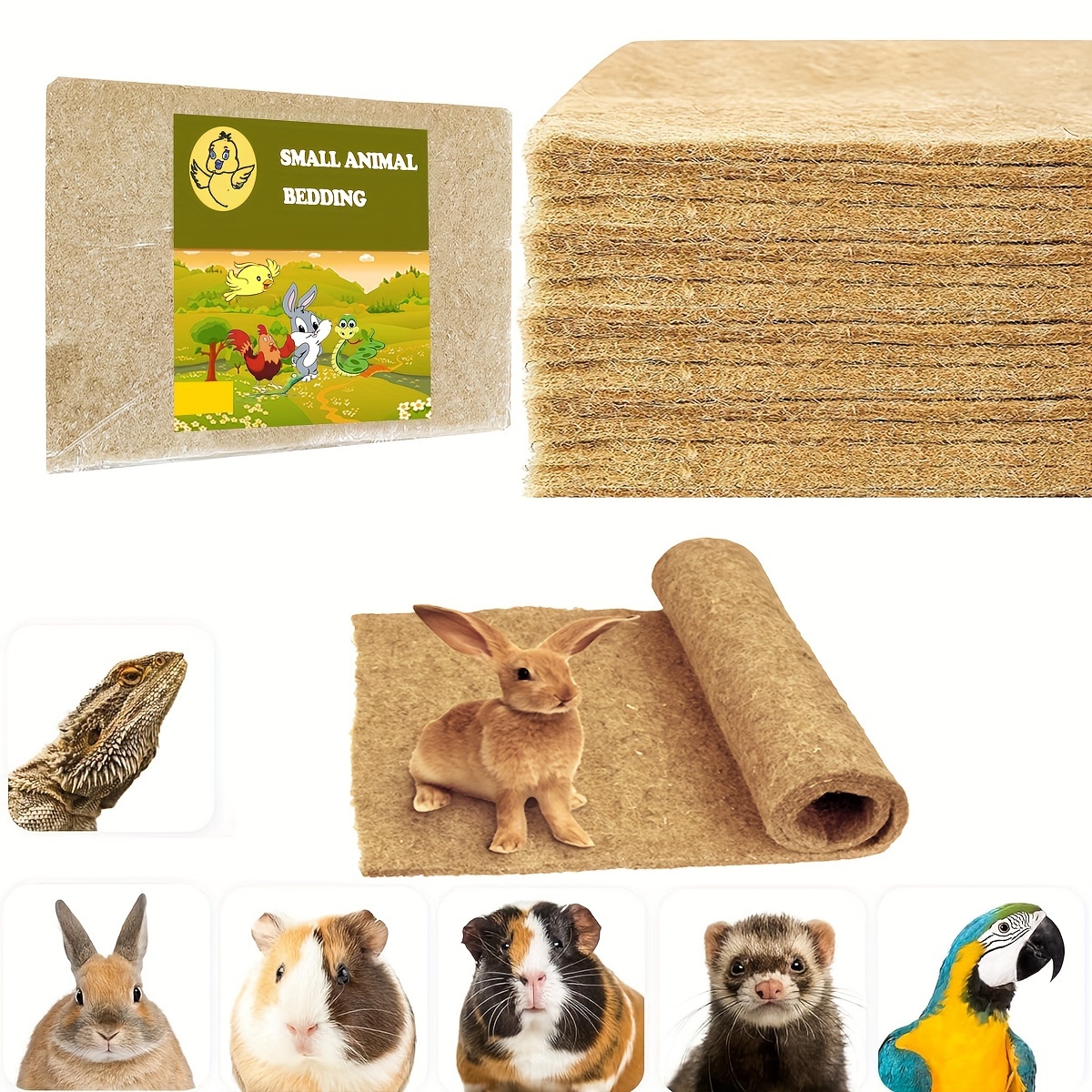 

Ultimate Comfort Small Animal Bedding - Absorbent Liners For Guinea , Hamsters & Rabbits