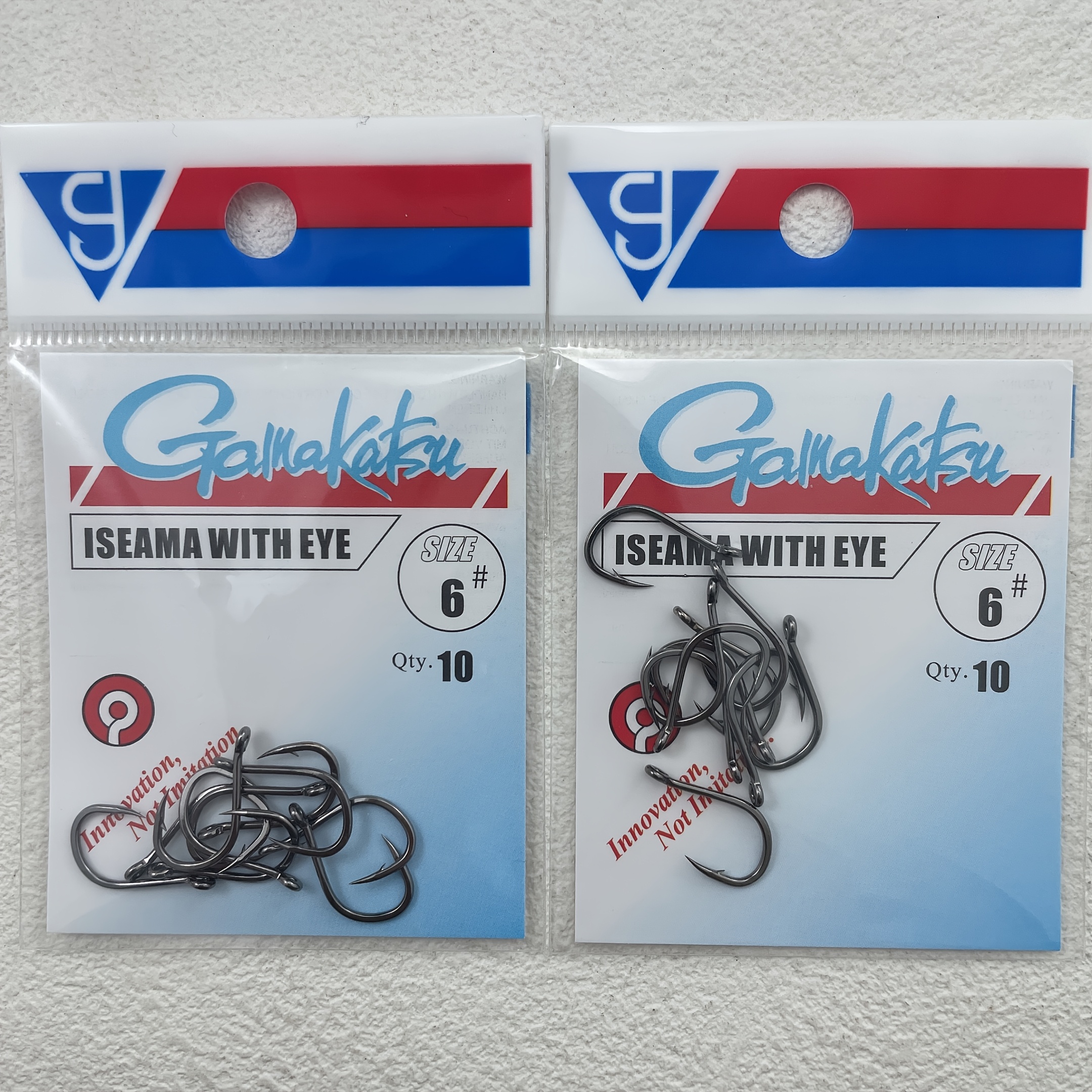 2 Packs Steel Sea Fishing Hooks With Lure Hole, Multi- Hook
