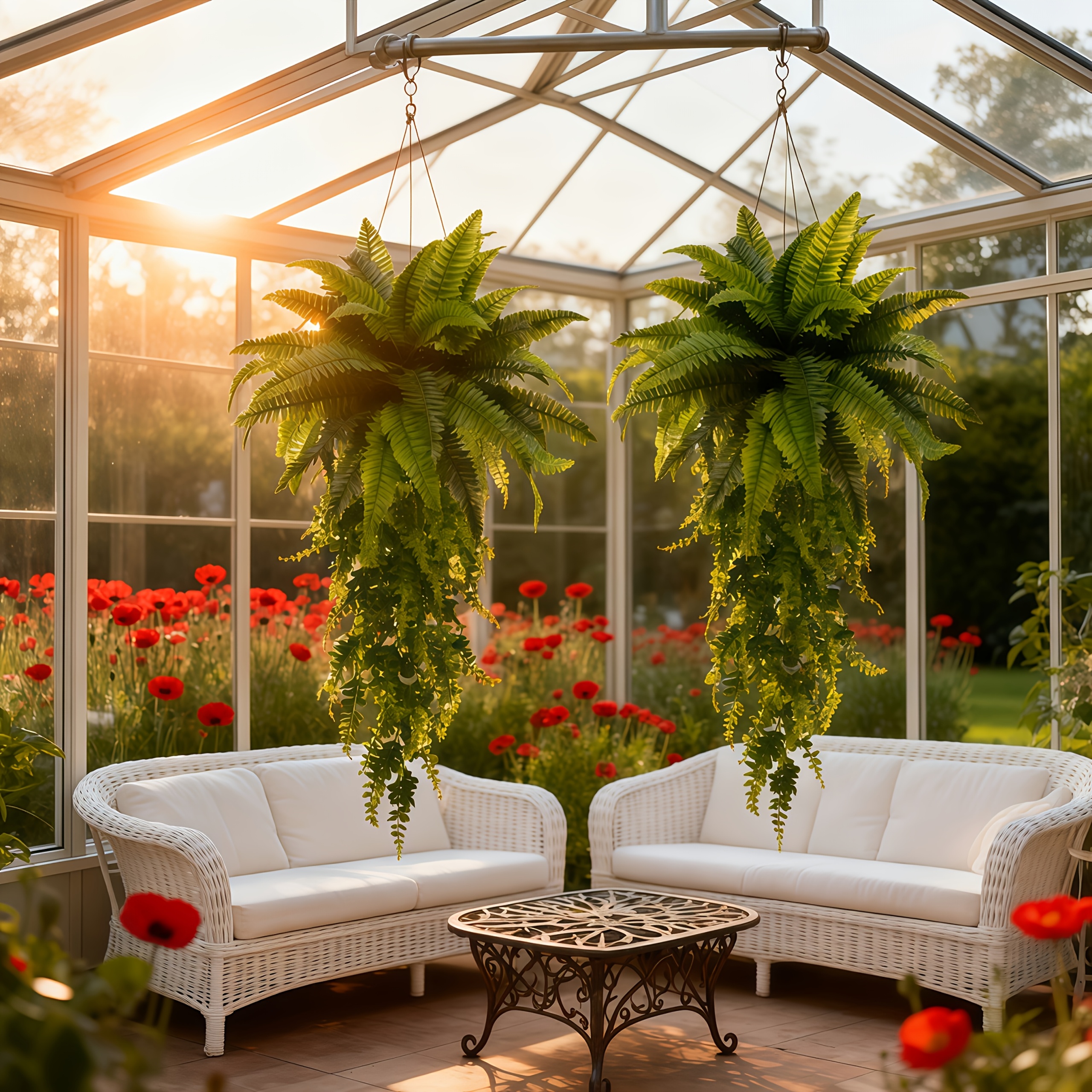 set de 4 plante mari de ferigă boston de 81 cm | combinație de plante suspendate pentru   - decor modern de grădină pentru nuntă | ideal pentru primăvară, ziua îndrăgostiților, ziua  , paște, ziua sfântului patrick,   de naștere, aniversări | plastic, nu necesită întreținere 4