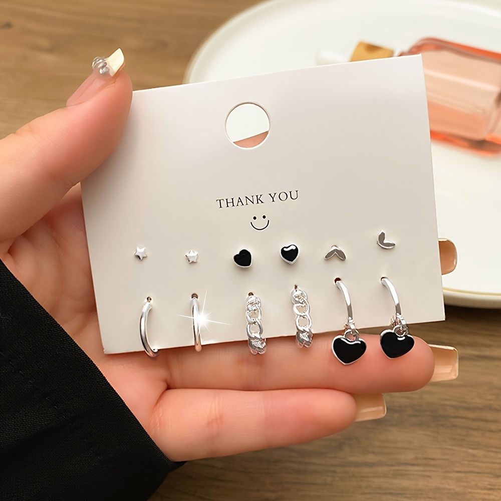 3 Pairs Faux Pearl Bow Earrings Set — Creative Gift