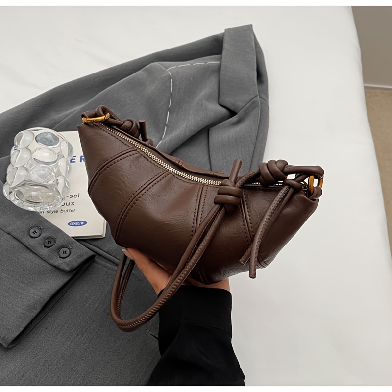 TEMU Women's Shoulder Bag, Croissant Bag, Commuter Shoulder Phone Bag, Crossbody Bag, Dumpling Bag, Trendy