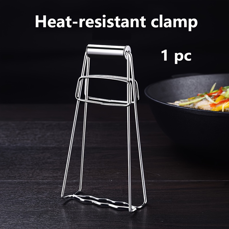 E-shop Edelstahl Hitzebeständige Klemme - Multifunktionales Küchenwerkzeug zum Grillen, Dämpfen & Backen, Langlebig & Leicht zu Reinigen, für