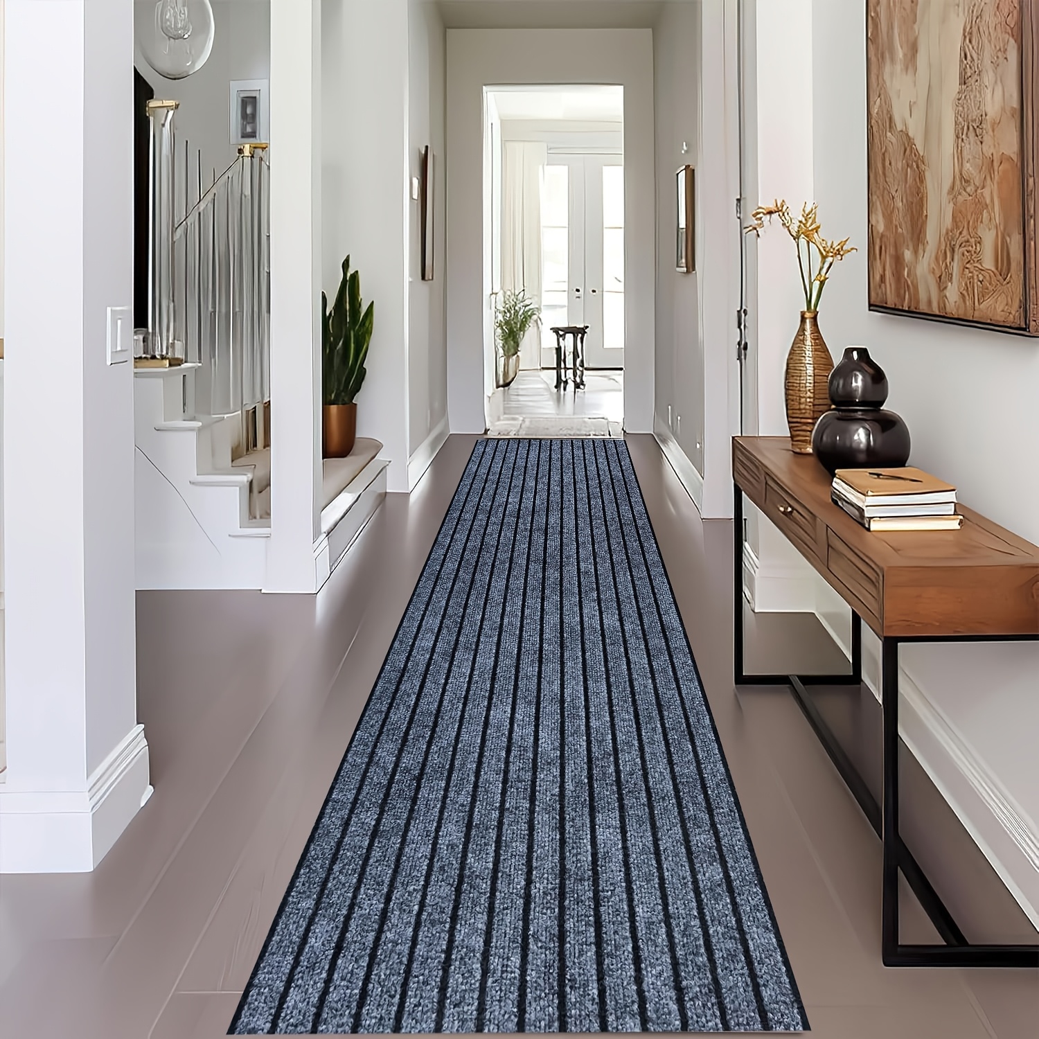 TEMU 1 Roll Of Non-slip Running Carpet, Indoor/outdoor Long Carpet, Kitchen Carpet, Machine Washable Carpet, Entrance Non-slip Mat, Suitable For
